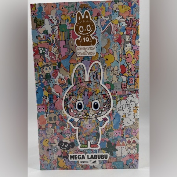 Pop Mart Mega Labubu 400% 10th Anniversary Figure Sealed - Picture 5 of 7